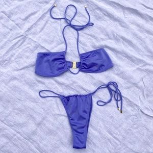 Sommer swim bikini set. Lavender color. Top and bottom both size Medium